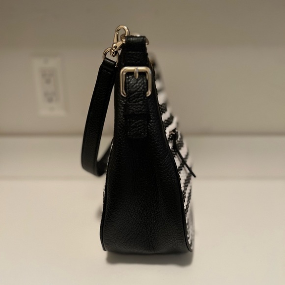 Kate Spade Black & White Leather Purse LIKE NEW - Picture 4 of 8